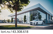 Автомобиль возле автосалона. Стоковое AI-видео, аниматор Терехова Марина / Фотобанк Лори
