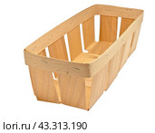 Коробочка из бересты на белом фоне. Birch bark box on a white background. Стоковое фото, фотограф Татьяна Д / Фотобанк Лори