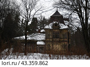 Дача Месмахера, старый дом в лесу (2022 год). Редакционное фото, фотограф Алексей Поликарпов / Фотобанк Лори