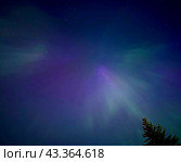 Урал. Северное сияние. Стоковое фото, фотограф Лиза Трифонова / Фотобанк Лори