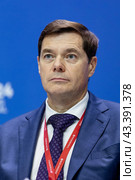 Россия. Санкт-Петербург. Генеральный директор ПАО Северсталь Алексей Мордашов. Петербургский международный экономический форум. Russia. Saint-Petersburg. Alexey Mordashov, CEO of PJSC Severstal. St. Petersburg International Economic Forum. (2024 год). Редакционное фото, фотограф Алексей Смышляев / Фотобанк Лори