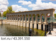 Taskopru over Beysehir-Sogla-Apa Canal in Beysehir. Стоковое фото, фотограф Яков Филимонов / Фотобанк Лори