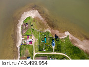 Островная часть села Чингис омываемая водами реки Оби.. Ордынский район Новосибирской области. Западная Сибирь. (2024 год). Стоковое фото, фотограф Евгений Мухортов / Фотобанк Лори