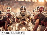 American football. Rugby. The concept of sports games and competitions. The Summer Olympic Games. Стоковое AI-изображение, AI-художник Photojuli / Фотобанк Лори