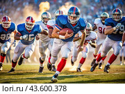 American football. Rugby. The concept of sports games and competitions. The Summer Olympic Games. Стоковое AI-изображение, AI-художник Photojuli / Фотобанк Лори