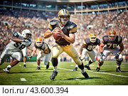 American football. Rugby. The concept of sports games and competitions. The Summer Olympic Games. Стоковое AI-изображение, AI-художник Photojuli / Фотобанк Лори