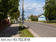 Советская улица. Мстиславль, Могилевская область. Беларусь (2024 год). Стоковое фото, фотограф Сергей Афанасьев / Фотобанк Лори