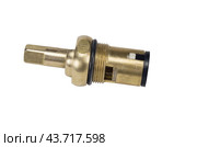 Кран-букса для смесителя на белом фоне. Faucet head for faucet on white background. Стоковое фото, фотограф Татьяна Д / Фотобанк Лори