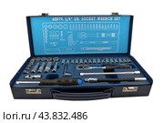 Комплект инструментов на белом фоне. Kit of tools for repair of technique. Стоковое фото, фотограф Татьяна Д / Фотобанк Лори