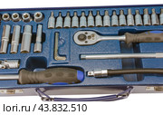 Комплект инструментов на белом фоне. Kit of tools for repair of technique. Стоковое фото, фотограф Татьяна Д / Фотобанк Лори
