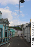 Серебрянический переулок. Пустая Улица. Москва (2024 год). Стоковое фото, фотограф Анастасия  Белогубова / Фотобанк Лори