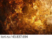 Highresolution image depicting a luxurious golden texture with intricate details. Стоковое AI-изображение, AI-художник Иван Рябоконь / Фотобанк Лори