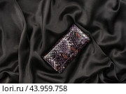 Purse lacquer on a black silk. Стоковое фото, фотограф Александр Собко / Фотобанк Лори