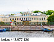 Шереметевский дворец ("Фонтанный дом").  Набережная реки Фонтанки, дом 34. Санкт-Петербург. Россия (2024 год). Редакционное фото, фотограф E. O. / Фотобанк Лори