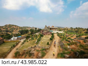 Kumbhalgarh is a Mewar fortress on the westerly range of Aravalli Hills, in the Rajsamand district near Udaipur of Rajasthan state in western India (2019 год). Стоковое фото, фотограф Андрей Армягов / Фотобанк Лори