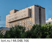 Российский научный центр хирургии им. академика Б.В. Петровского. Здание отделения эндоскопической хирургии по адресу Абрикосовский переулок, 2 в Москве. Редакционное фото, фотограф Константин Григорьев / Фотобанк Лори