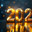Golden numbers 2025 on a white table with Christmas trees and bokeh lights. Happy New Year 2025 is coming concept. Стоковое фото, фотограф Ирина Ручушкина / Фотобанк Лори