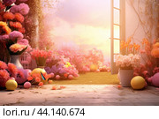Picturesque Spring flower light background. Generate Ai. Стоковое AI-изображение, AI-художник Иван Рябоконь / Фотобанк Лори