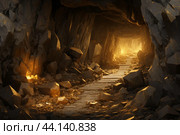 Lucrative Stone gold mine index. Generate Ai. Стоковое AI-изображение, AI-художник Иван Рябоконь / Фотобанк Лори