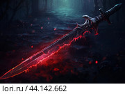 Formidable Skeleton sword. Generate Ai. Стоковое AI-изображение, AI-художник Иван Рябоконь / Фотобанк Лори
