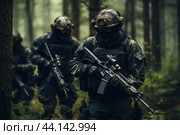 Tenacious Special force soldiers. Generate Ai. Стоковое AI-изображение, AI-художник Иван Рябоконь / Фотобанк Лори