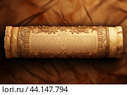 Ancient Torah papyrus background. Generate Ai. Стоковое AI-изображение, AI-художник Иван Рябоконь / Фотобанк Лори