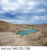 Падовский карьер в Самарской области, Август 2024. Padovsky quarry in Samara region, Russia. Стоковое фото, фотограф Андрей Аркуша / Фотобанк Лори