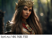 Tenacious Thai female warrior. Generate Ai. Стоковое AI-изображение, AI-художник Иван Рябоконь / Фотобанк Лори