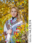 Young beautiful blonde woman. Стоковое фото, фотограф Андрей Аркуша / Фотобанк Лори