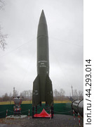 Макет ракеты Р-2 (8Ж-38), музей 52-ой ракетной дивизии РВСН, ул. Ленина, 13, посёлок Звёздный, Пермский край (2018 год). Редакционное фото, фотограф Алексей Иванов / Фотобанк Лори