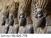 Fade-resistant Old wall painted with Assyrian queens. Generate ai. Стоковое AI-изображение, AI-художник Иван Рябоконь / Фотобанк Лори