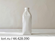 Blank milk package box. Generate Ai. Стоковое AI-изображение, AI-художник Иван Рябоконь / Фотобанк Лори