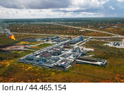 Нефтегазовая промышленность Западной Сибири. Тюменская область, Ханты-Мансийский автономный округ. Стоковое фото, фотограф Павел Просянов / Фотобанк Лори