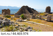 Ruins of the ancient city of Rhodiapolis in Kumluca. Turkey. Стоковое фото, фотограф Яков Филимонов / Фотобанк Лори