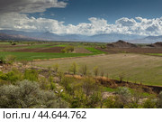 Khor Virap monastery in front of mount Ararat. Ararat mountain. beautiful landscape. Стоковое фото, фотограф Ольга Сейфутдинова / Фотобанк Лори