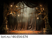Majestic Theatrical stage backdrop. Generate ai. Стоковое AI-изображение, AI-художник Иван Рябоконь / Фотобанк Лори