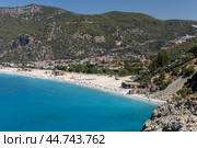 Турция. Олюдениз. Вид на побережье и пляж. Turkey. Oludeniz. View of the coast and the beach. (2024 год). Стоковое фото, фотограф Алексей Смышляев / Фотобанк Лори