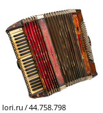 Vintage accordion isolated on transparent background. Стоковое AI-изображение, AI-художник Иван Рябоконь / Фотобанк Лори