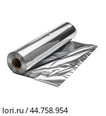 Roll of aluminum foil on transparent background. Стоковое AI-изображение, AI-художник Иван Рябоконь / Фотобанк Лори