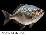 Piranha fish (Pygocentrus nattereri) close up. Стоковое AI-изображение, AI-художник Veniamin Kraskov / Фотобанк Лори