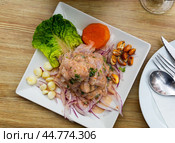 Typical Peruvian seviche. Стоковое фото, фотограф Яков Филимонов / Фотобанк Лори