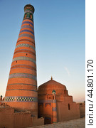 Islam Khodja Minaret, Khiva, Uzbekistan. Стоковое фото, фотограф Знаменский Олег / Фотобанк Лори