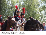Россия. Бородино. Реконструкция Бородинской битвы 1812 года во время фестиваля "Стойкий оловянный солдатик" (2012 год). Стоковое фото, фотограф Ерохин Дмитрий Викторович / Фотобанк Лори