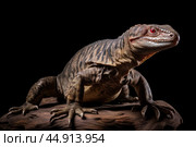 Giant Indonesian varanus (Varanus komodoensis) Стоковое AI-изображение, AI-художник Veniamin Kraskov / Фотобанк Лори