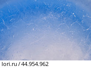 Texture of winter ice surface. Blue natural ice background. Стоковое фото, фотограф Сергей Пристяжнюк (Serg Zastavkin) / Фотобанк Лори