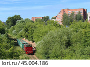 Каринская узкоколейная железная дорога в Кирово-Чепецке (2024 год). Стоковое фото, фотограф Иван Дуплик / Фотобанк Лори