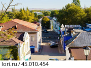 Городской пейзаж. Вид с малой Митридатской лестницы. Керчь. Крым. Редакционное фото, фотограф Владимир Шибаев / Фотобанк Лори