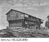 The House of King Gustav Vasa, illustration from Universal Geography, St. Petersburg, 1898. Стоковое фото, фотограф Константин Тимофеев / Фотобанк Лори