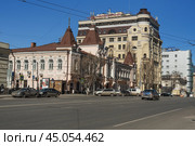 View of Shenderov House and buildings on Voroshilovsky prospect in Rostov-on-Don, Russia (2021 год). Редакционное фото, фотограф Elena Odareeva / Фотобанк Лори