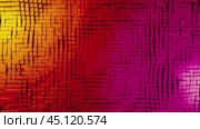 Vibrant cubes creating a dynamic wave like background animation. Стоковое видео, видеограф Данил Руденко / Фотобанк Лори